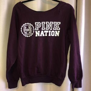 Victoria Secret Pink: “Pink Nation” Logo Sweater